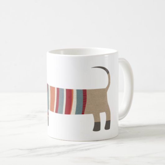 Fun Dackel Dog Kaffeetasse (VorderseiteRechts)