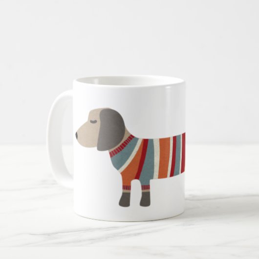 Fun Dackel Dog Kaffeetasse (Vorderseite Links)