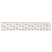 Fun-Dackel-Hundemuster Großer Tischläufer (Horizontal)