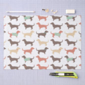 Fun-Dackel-Hundemuster Seidenpapier (Handwerk)
