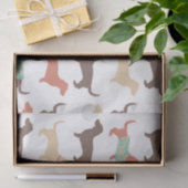 Fun-Dackel-Hundemuster Seidenpapier (Geschenk)