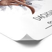 Fun Dackel Wall Art Poster (Ecke)