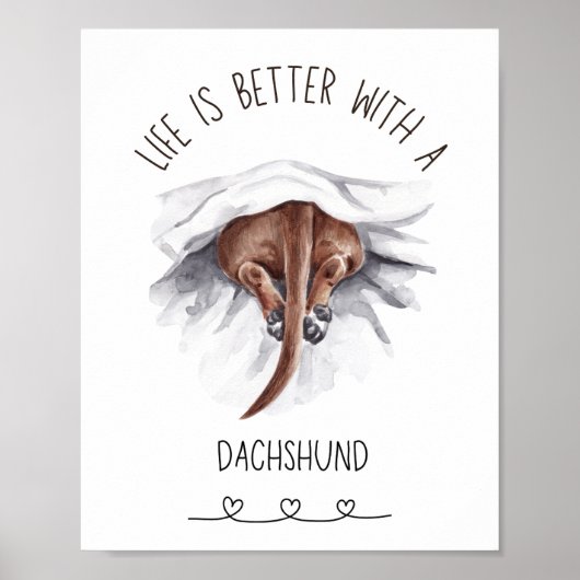 Fun Dackel Wall Art Poster (Vorne)