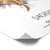 Fun Dackel Wall Art Poster Tan (Ecke)