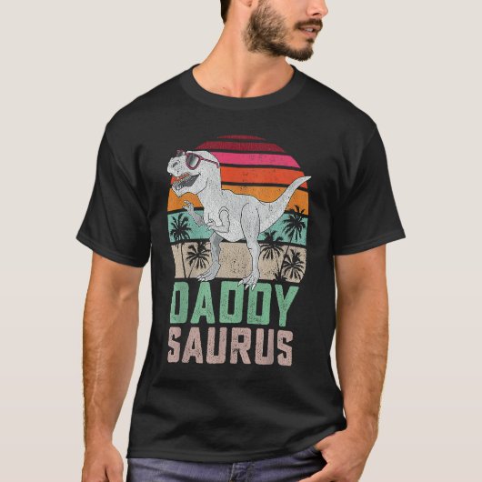 Fun Daddy saurus Rex Dinosaur Daddysaurus Family M T-Shirt (Vorderseite)