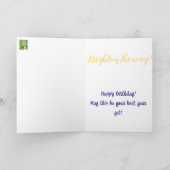 Fun Daisy Birthday Card Karte (Innenseite)