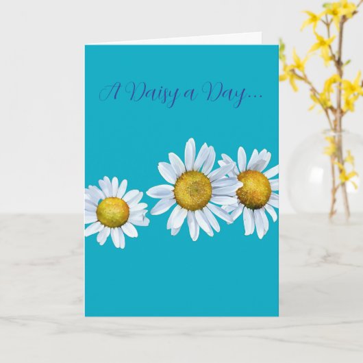 Fun Daisy Birthday Card Karte (Gelbe Blume)