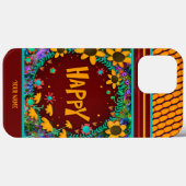 Fun Daisy Floral Happy Inspirivity Name Case-Mate iPhone Hülle (Rückseite (Horizontal))