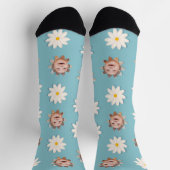 Fun Daisy Print Custom Image Socks Socken (Oben)