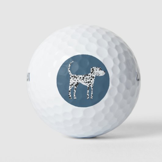 Fun Dalmatiner Dog Golfball (Vorderseite)