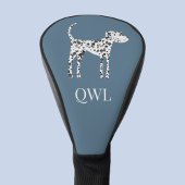 Fun Dalmatiner Dog Monogramm Golf Headcover