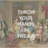 Fun Dance Floor Quote + Viktorianische Ölmalerei Aufkleber (Vorderseite)