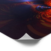 Fun Dance of the Eyes - Indigo und Gold Sight Poster (Ecke)