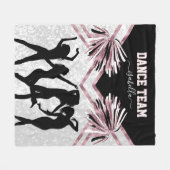 Fun Dance Team Black, White and Rose Pink Fleece B (Vorderseite (Horizontal))