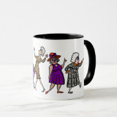 Fun Dancing Grandmas Tasse (VorderseiteRechts)