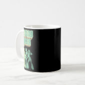 Fun Dancing Queen Disco Party Retro Distressed Des Kaffeetasse (Vorderseite Links)