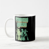Fun Dancing Queen Disco Party Retro Distressed Des Kaffeetasse (Links)