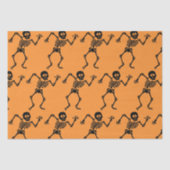 FUN DANCING SKELETON HALLOWEEN Tissue Seidenpapier (Vorderseite)
