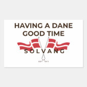 Fun dänische Tasse Rechteckiger Aufkleber (Vorderseite)