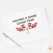 Fun dänische Tasse Rechteckiger Aufkleber (Umschlag)