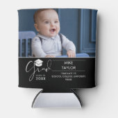 Fun dann und jetzt 2 Foto Graduation Party Dosenkühler (Vorderseite)