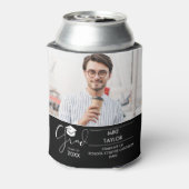 Fun dann und jetzt 2 Foto Graduation Party Dosenkühler (Kanne Rückseite)