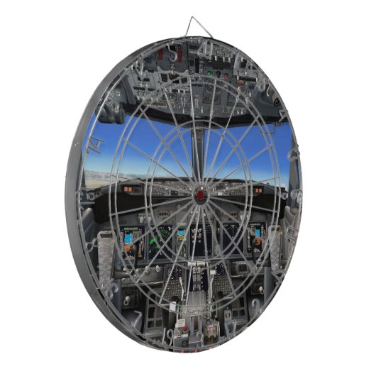Fun Dart Board, Flight Sim Dartscheibe (Vorderseite Links)
