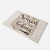 Fun 'Das ist die Jahreszeit für Backdesign Fußmatte (Schrägansicht)