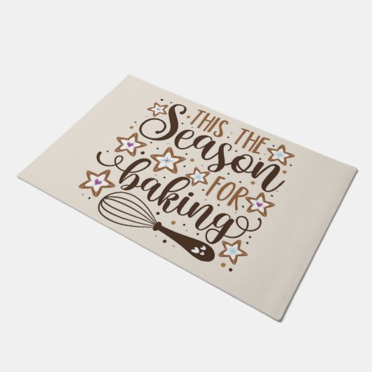 Fun 'Das ist die Jahreszeit für Backdesign Fußmatte (Schrägansicht)