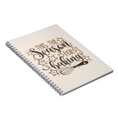 Fun 'Das ist die Jahreszeit für Backdesign Notizblock (Rechte Seite)