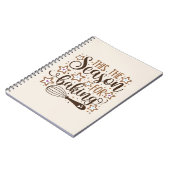 Fun 'Das ist die Jahreszeit für Backdesign Notizblock (Linke Seite)