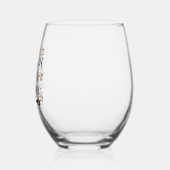 Fun 'Das ist die Jahreszeit für Backdesign Weinglas Ohne Stiel (Links)