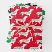 Fun Dashing Dackel Geschenkpapier Set (Beispiel)