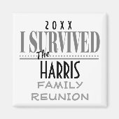 Fun Dated Family Wiedersehen Souvenir Geschenk Magnet (Vorne)