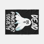Fun Dead Pankreas Society T1d T2d Design Fleecedecke (Vorderseite (Horizontal))