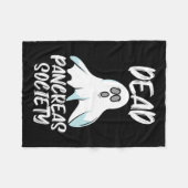 Fun Dead Pankreas Society T1d T2d Design Fleecedecke (Vorderseite (Horizontal))
