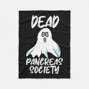 Fun Dead Pankreas Society T1d T2d Design Fleecedecke