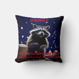 Fun Decorative Custom Valentine's Day Raccoon Kissen