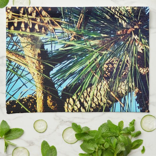 Fun Decorative PineCone Geschirrtuch (Gefaltet)