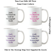 Fun Decoupage Künstlerangebot Custom 011 Funny Cra Kaffeetasse