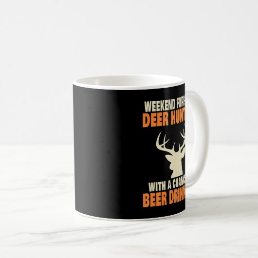 Fun Deer Jagd Kaffeetasse (VorderseiteRechts)