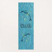 Fun Delphine und Blasen Yogamatte (Vorderseite)