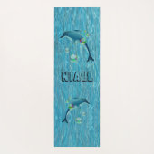 Fun Delphine und Blasen Yogamatte (Rückseite)