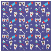 Fun Dental Dentist Cartoon Teeth Stoff (Muster)