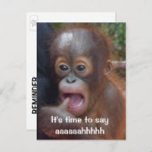 Fun Dentist Ernennung Erinnerung Postkarte (Vorne/Hinten)