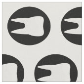 Fun Dentist Orthodontist Zelt Pattern Stoff (Nahaufnahme)