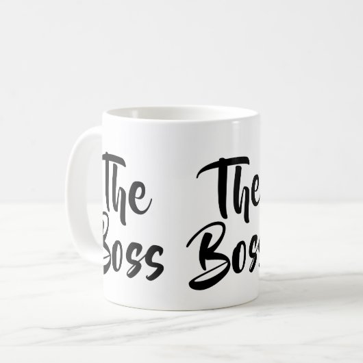 FUN, DER BOSS KAFFEETASSE (Vorderseite Links)