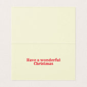 Fun Design 25 Pack Weihnachtskarten (Innenseite Aufgefaltet)