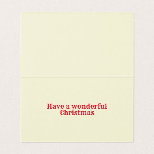 Fun Design 25 Pack Weihnachtskarten (Innenseite Aufgefaltet)