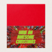 Fun Design 25 Pack Weihnachtskarten (Außenseite Aufgefaltet)